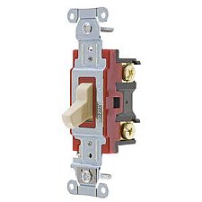 1224AL, HUBBELL, 4-WAY, 20A, 120-277V, INDUSTRIAL, SWITCH, ALMOND