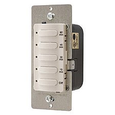 DT5060LA, HUBBELL, INWALL, TIMER, 1-POLE, 8.3A120-277V, 60, MIN, T.O, LA