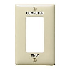 NPJ26C, HUBBELL, MID-SIZE, 1G, 1, RECTANGULAR, IVRY, MARKED-COMPUTER