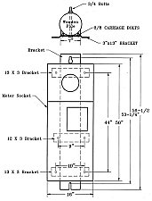 CT4PMK-WATTS, HYDEL, POLE, MOUNT, KIT, FOR, CT4-WS-BC, UG, METER, BASE