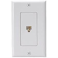 VB47174, VISTA, ELECTRICAL, PRODUCTS, TELEPHONE, JACK, DECORA, STYLE, WHITE