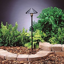 15826BKT30R, KICHLER, CENTER, MOUNT, 30K, LED, PATH, LIGHT, TEXTURED, BLACK