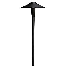 15810BKT27R, KICHLER, 8", DOME, 2700K, LED, PATH, LIGHT, TEXTURED, BLACK