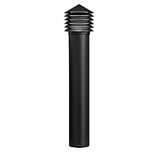 16130BKT28, KICHLER, LOUVERED, 2800K, LED, BOLLARD, BLACK