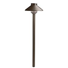 15821AZT27, KICHLER, SHORT, STEPPED, DOME, 27K, LED, PATH, LIGHT, AZT
