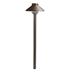 15821AZT, KICHLER, SHORT, STEPPED, DOME, 12V, 30K, PATH, LIGHT, AZT