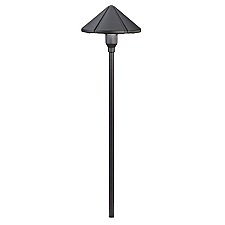 15326BKT, KICHLER, CENTER, MOUNT, 12V, PATH, LIGHT, TEXTURED, BLACK