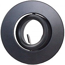 TL355B, AXITE, LIGHTING, 3-1/2", BLACK, OPEN, GIMBAL, TRIM