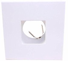 TL3544W, AXITE, LIGHTING, 3-1/2", WHITE, SQUARE, PINHOLE, TRIM