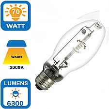 LU70/ED17/MED, PLUSRITE, 70W, HPS, LAMP, MEDIUM, BASE, 2002