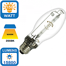 LU150/ED17/MED, PLUSRITE, 150W, HPS, LAMP, MEDIUM, BASE, 2004