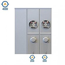 JA42RX-HI, HYDEL, O/H, 2 GANG, COMBO, 400, A, MAIN, 2, X, 200, A, PER, POS, 240V