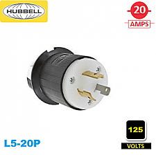 HBL2311, HUBBELL, 20A, 125V, TWIST-LOCK, MALE, PLUG, -, NEMA, 5-20P