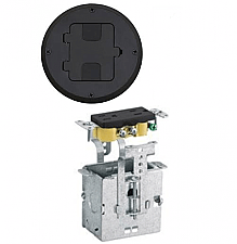 RF515BK, HUBBEL, WOOD, ELECTRICAL, BOX, KIT, BK, FINISH, PLATE