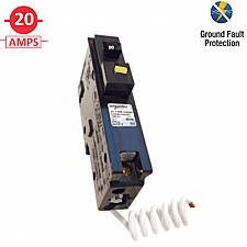 CHOM120GFI, HOMELINE, 1, POLE, 20, AMP, GROUND, FAULT, BREAKER