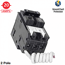 CHOM220GFI, HOMELINE, 2, POLE, 20, AMP, GROUND, FAULT, BREAKER