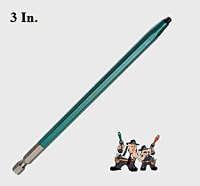 70130G, RACK-A-TIERS, SIZE-1, GREEN, SQUARE, 3, IN, DRIVER, BIT