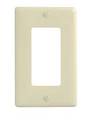 NP26LA, HUBBEL, NYLON, 1 GANG, WALL, PLATE, LIGHT, ALMOND