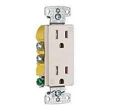 RRD15SLATR, HUBBEL, DECORA, RECEPT, TAMPER, RESISTANT, 15, AMP, LA