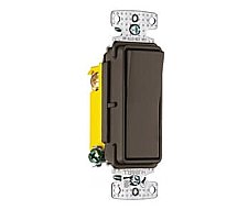 RSD115, HUBBEL, DECORA, SWITCH, 1, POLE, 15, AMP, 120-277V, BROWN