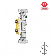 RS115W, HUBBELL, TRADE, SELECT, 1P, 15AMP, 120V, WHITE