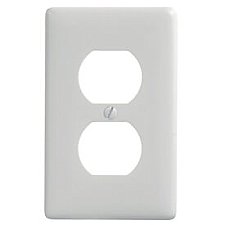 P8W, HUBBELL, TRADE, SELECT, 1G, DUPLEX, RECEPTACLE, PLATE, -, WHITE