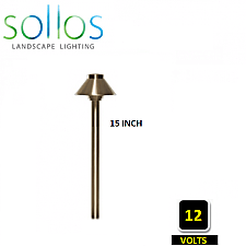 PTH040-AB-15, SOLLOS, TRADITIONAL, 4"HAT, PATH, LIGHT, 12V