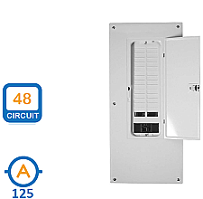 CHOM2448M125GC, HOMELINE, 24/48, CIRCUIT,, 125A, MAIN, HOMELINE, PANEL