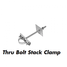 2504, HYDEL, 5/8X10", CONCRETE, OR, BRICK, STACK, CLAMP, ASSEMBLY, FOR, MASTS