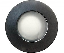 TL358B/B, AXITE, LIGHTING, 3-1/2", BLACK, SHOWER, TRIM, FROSTED, LENS