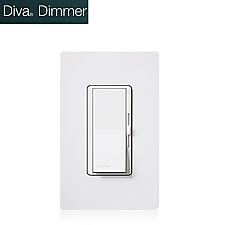 DVCL-153PH-WHC, LUTRON, DIVA, 150W, DIMMER, SWITCH, LED, SINGLE-POLE, OR, 3-WAY