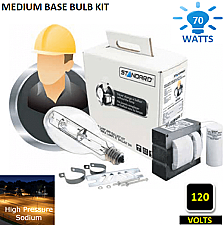 LBK/BHPS0070/120/C/R/MED, STANDARD, PRODUCTS, 70W, HPS, LAMP, &, BALLAST, KIT
