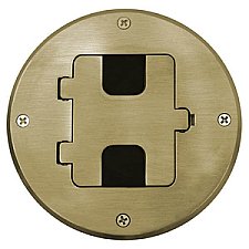 RF509BR, HUBBEL, BRASS, FLUSH, FIT, COVER, PLATE