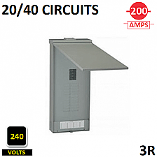 TMC2020RCA, GE/ABB, TEMPORARY, SERVICE, 200A, MAIN, 20/40, CCT, NEMA, 3R
