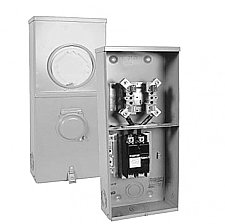 JA402R150, HYDEL, 150A, METER, SOCKET, &, BREAKER, 4, JAW, OH/UG