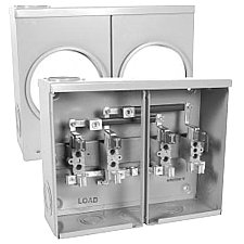 SDC220PWBC, HYDEL, 200A, DUPLEX, METER, BASE, BLANK-100-100, BEC2-VA