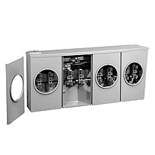 SDC220PWBC, HYDEL, 200A, DUPLEX, METER, BASE, BLANK-100-100, BEC2-VA