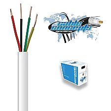 WICH0022WH, ALARM/SECURITY, CABLE, 22AWG, 4C, FT4/CSA, 1000, FT, WHITE
