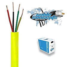 WICH0022YW, ALARM/SECURITY, CABLE, 22AWG, 4C, FT4/CSA, 1000, FT, YELLOW