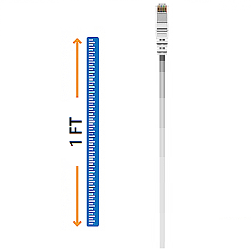 WICD0901WH, CABLE, CONCEPTS, 1FT, CAT, 6, PATCH, CABLE, WHITE