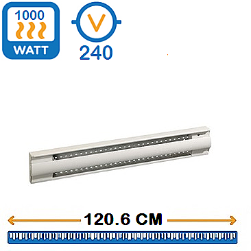OFM1000BL, OUELLET, CANADA, BASEBOARD, HEATER, 1000W, 240V, WHITE, 1206MM