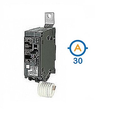 1 POLE 30 AMP BOLT ON GFI CIRCUIT BREAKER