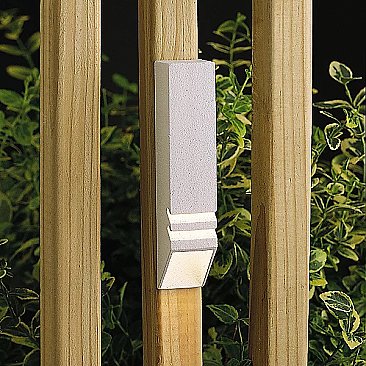 12V LOUVERED DOWN RAIL DECK LIGHT TEXTURED WHITE