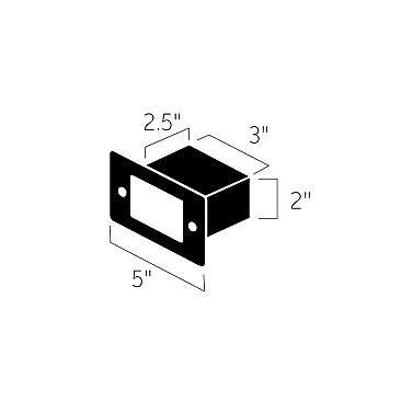 12V MINI LOUVERED STEP LIGHT TEXTURED ARCHITECTURAL BRONZE
