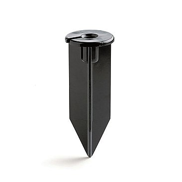 15575BK, KICHLER, 12V, IN-GROUND, POLYMERIC, SUPPORT, STAKE, 8", BLACK