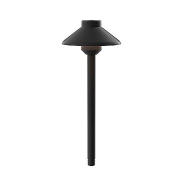 15821BKT27, KICHLER, SHORT, STEPPED, DOME, 27K, LED, PATH, LIGHT, AZT