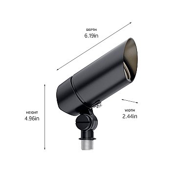 12V MODERN ACCENT LIGHT TEXTURED BLACK (MR16 LAMP EXTRA)