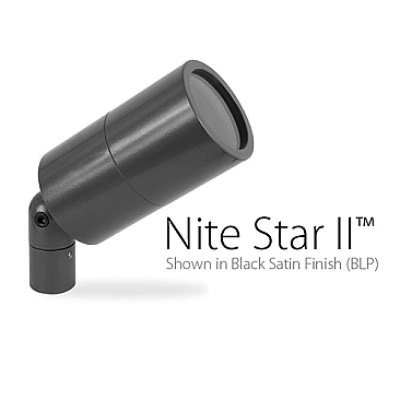 NSII-MR-0-BLP-9, BK, LIGHTING, NITE, STAR, II, MR16, LANDSCAPE, SPOT, LIGHT, BK