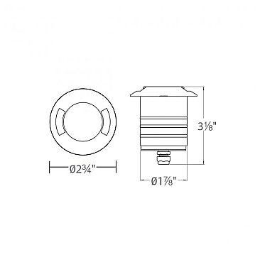 2" INGROUND ROUND BI-DIRECTIONAL 3K 12V SS