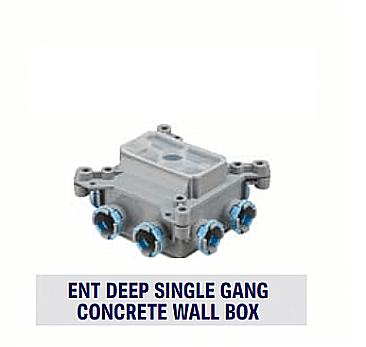 RSVDB-H-10-15, ROYAL, PVC, SLAB, DEEP, 1 GANG, CONCRETE, WALL, BOX